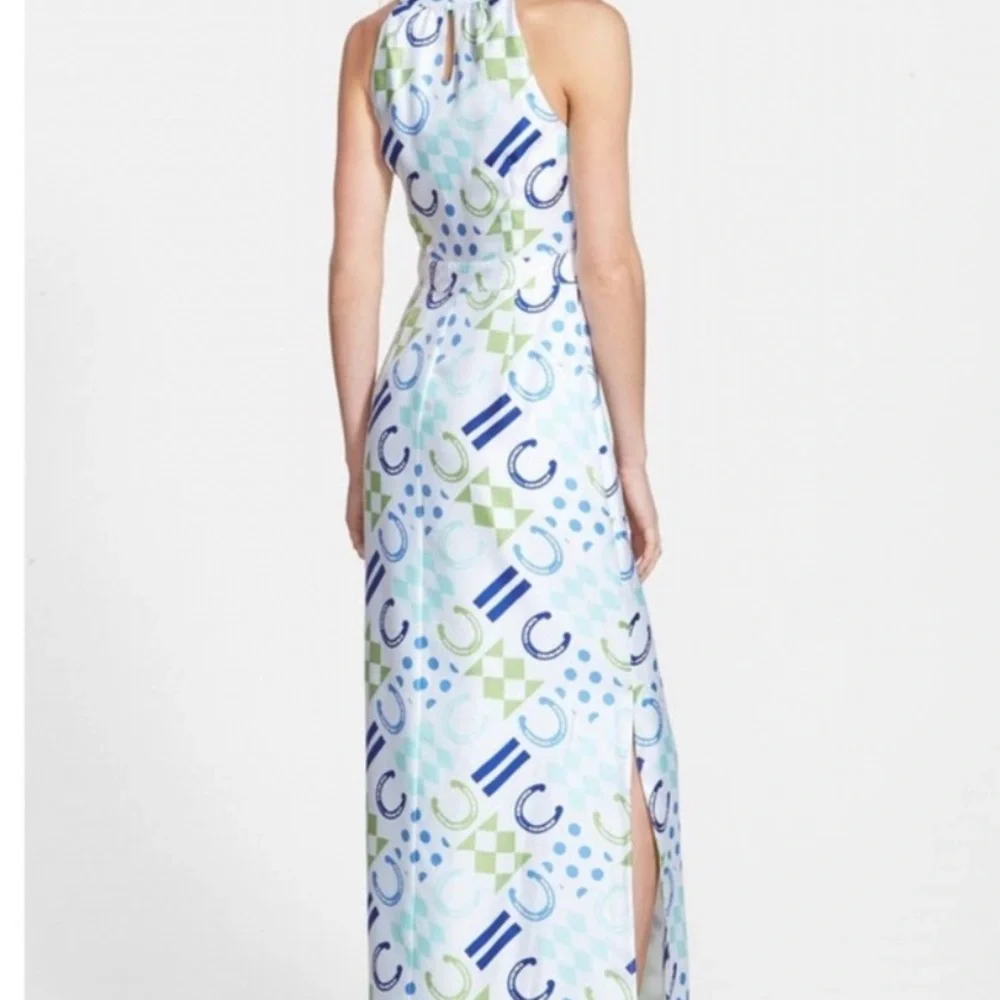 * NEW * 🏇 Vineyard Vines Horseshoe Patchwork Lined Kentucky Derby Dress Size 2 - Picture 12 of 16